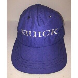 Vintage BUICK LOGO Trucker Hat Baseball Cap Purple Nylon 80's USA Texace
